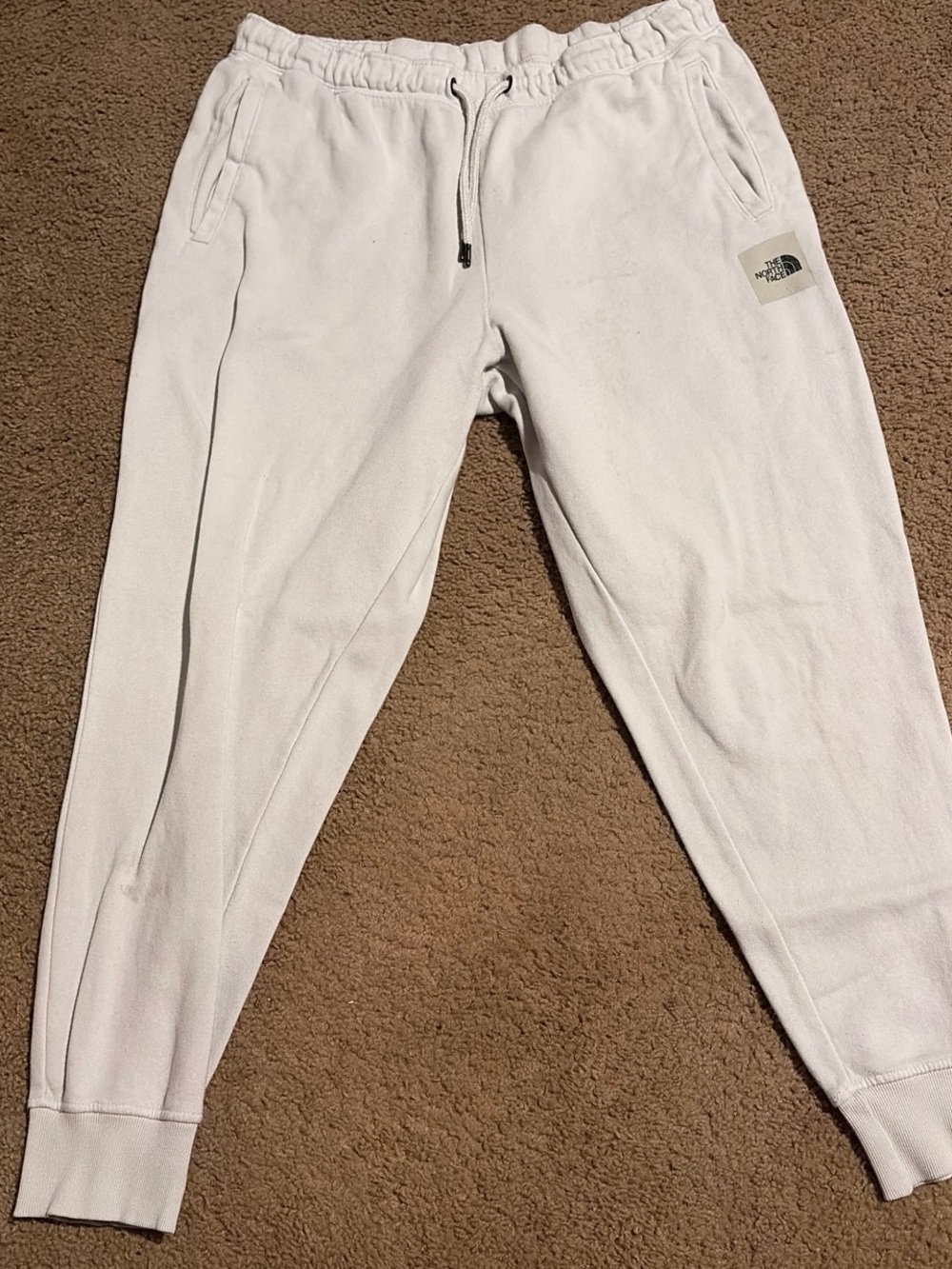 The North Face unisex one size White Fleece Jogger Sweatpants